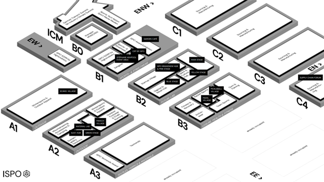 ISPO Munich展馆布局