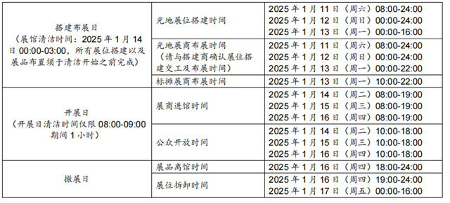 迪拜劳保展展会时间表