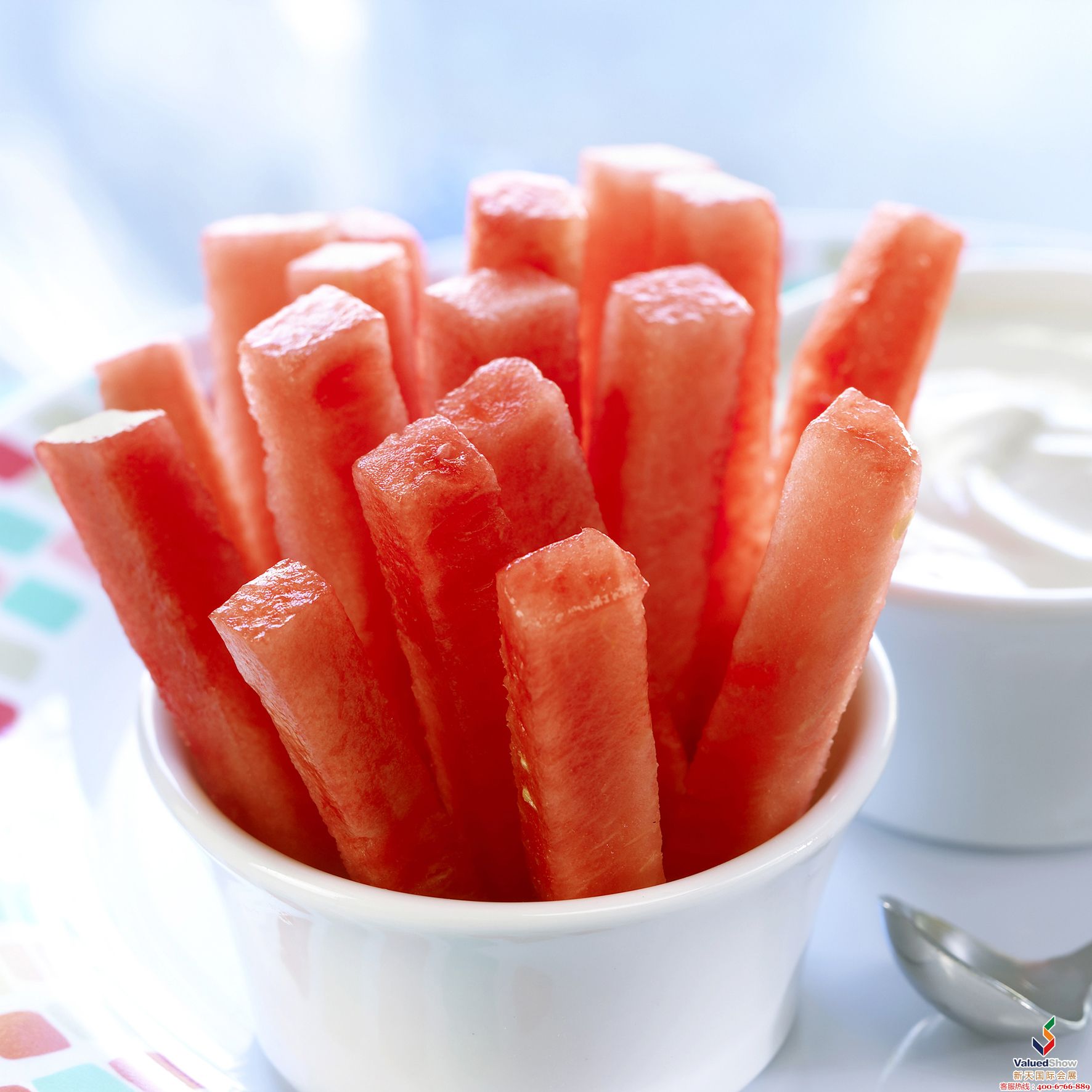 果蔬展中的酥食西瓜