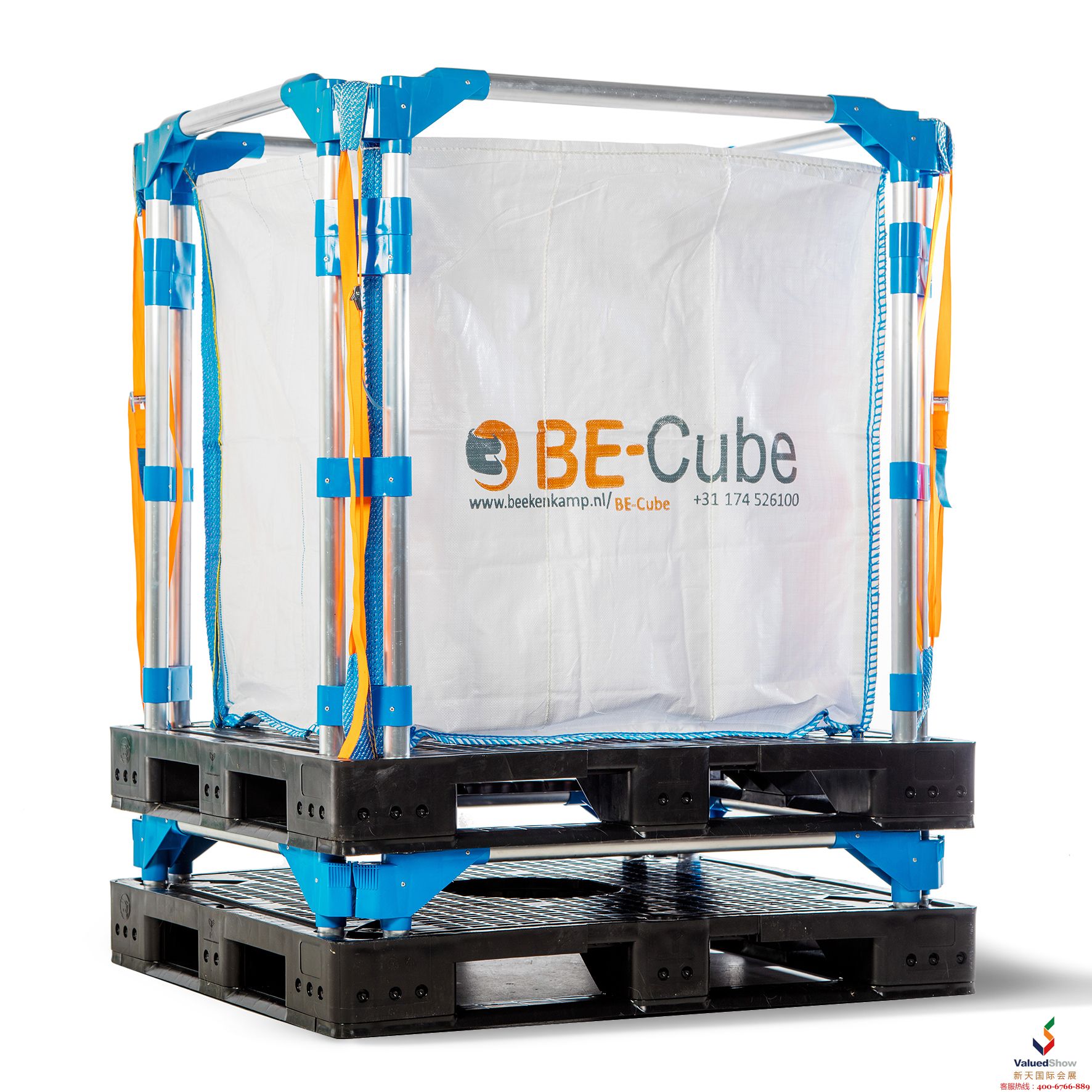 果蔬展中的BE-Cube可拆托盘箱系统