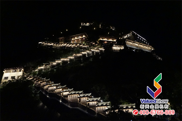 望仙谷夜景 新天國際會展拍攝