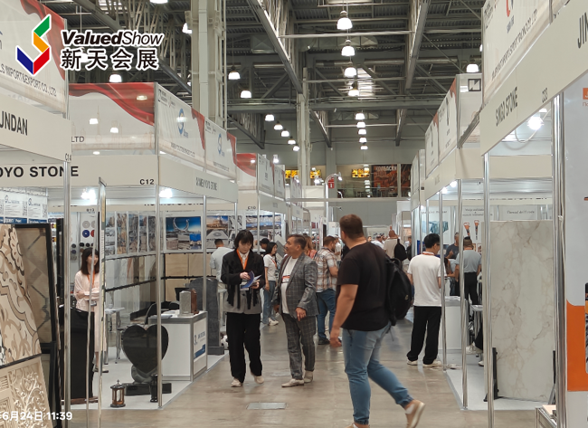 往届俄罗斯莫斯科石材展 新天会展拍摄