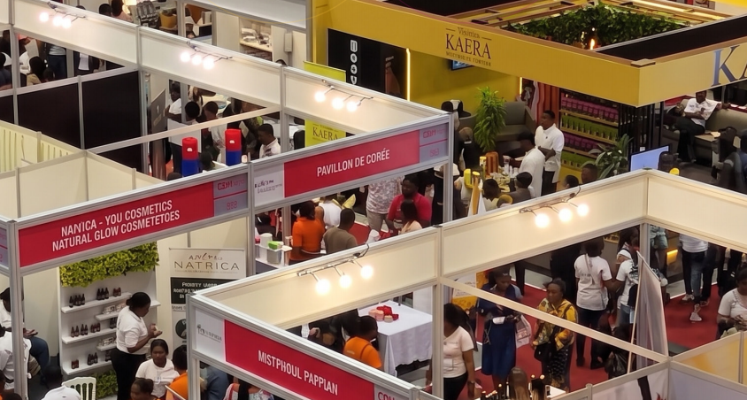 2027年西非科特迪瓦国际美容展CBH Expo现场,全球美妆品牌汇聚